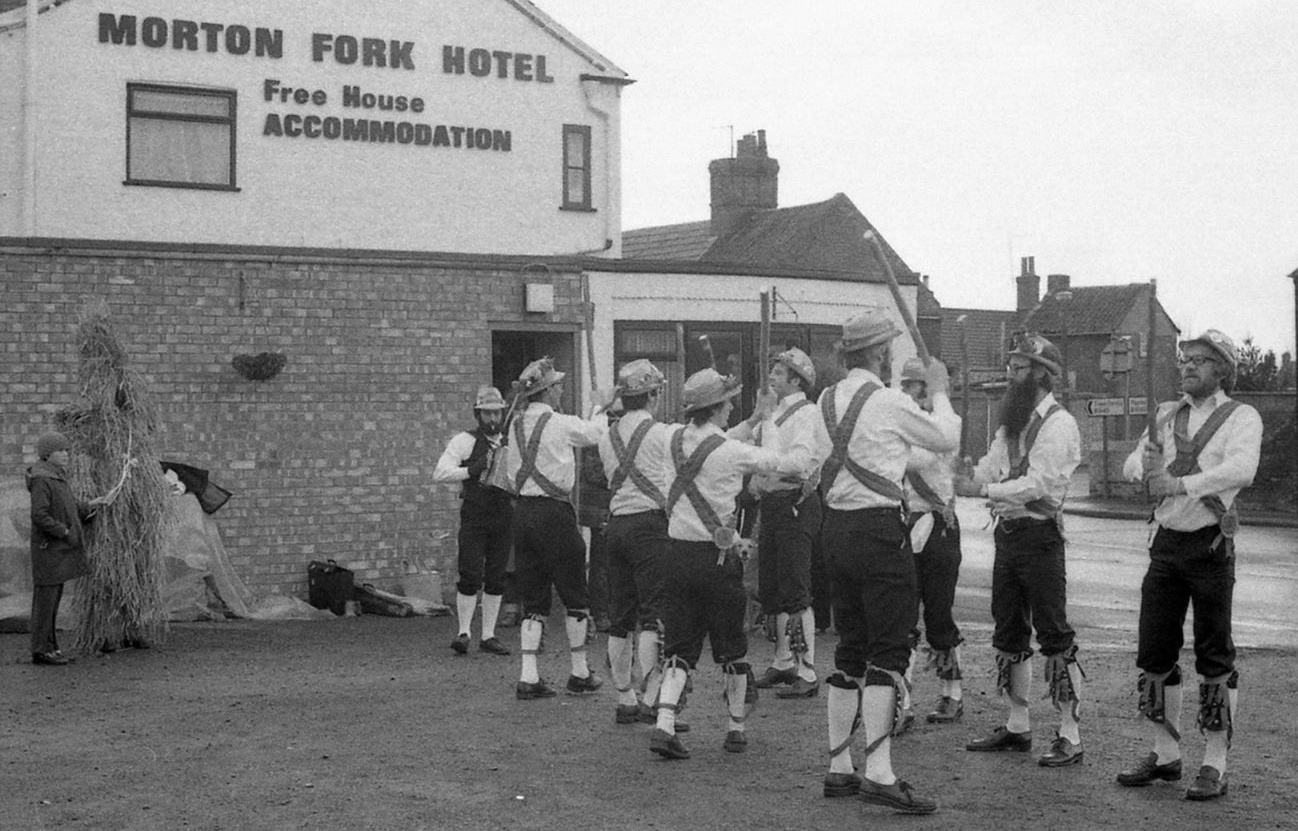 MusPics Pete at head of far row with Pboro Morris in Whittlesey